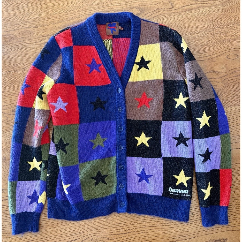 Heaven By Marc Jacobs Multicolored Knit Cardigan Size Large